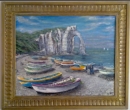 Etretat schilderij M. van Uffelen, 2012